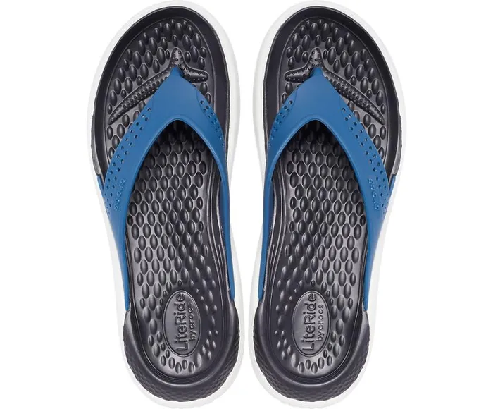Crocs Sandals LiteRide Flip Vivid Blue Almost White 8211 WomenMen