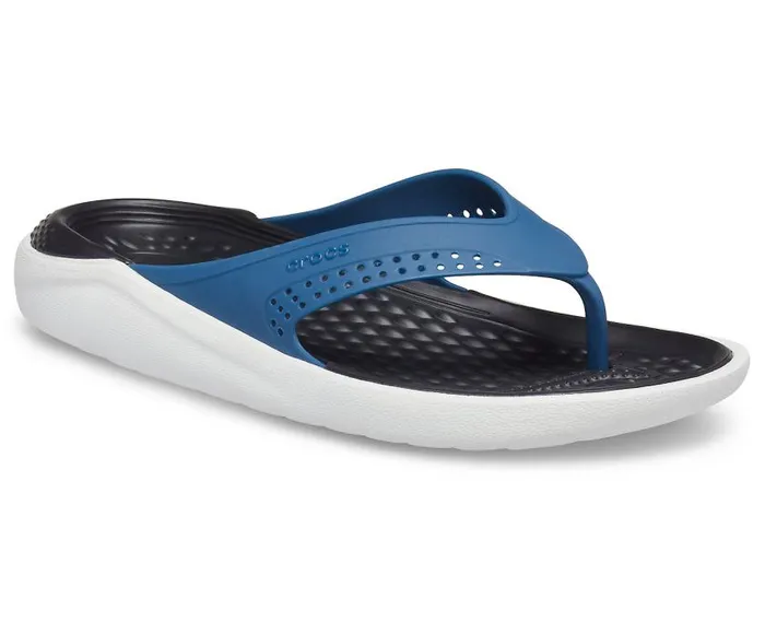 Crocs Sandals LiteRide Flip Vivid Blue Almost White 8211 WomenMen