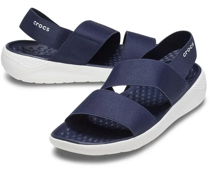 Crocs Sandals LiteRide Stretch Sandal Navy White 8211 Women