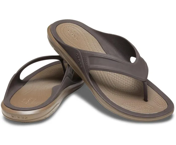 Crocs Sandals Swiftwater Wave Flip Espresso Walnut 8211 Men