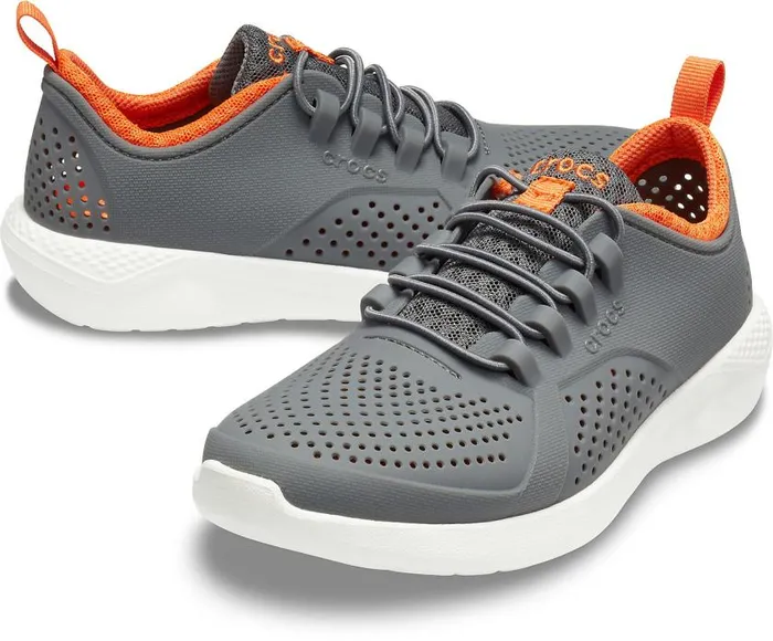 Crocs Sneakers Kids LiteRide Pacer Charcoal White 8211 GirlsBoys