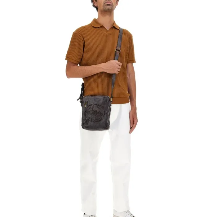 Crossbody Bags Men Campomaggi Marte Grey Crossbody Bags Men Campomaggi Marte Grey