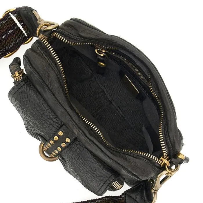 Crossbody Bags Women Campomaggi Kura Black Crossbody Bags Women Campomaggi Kura Black