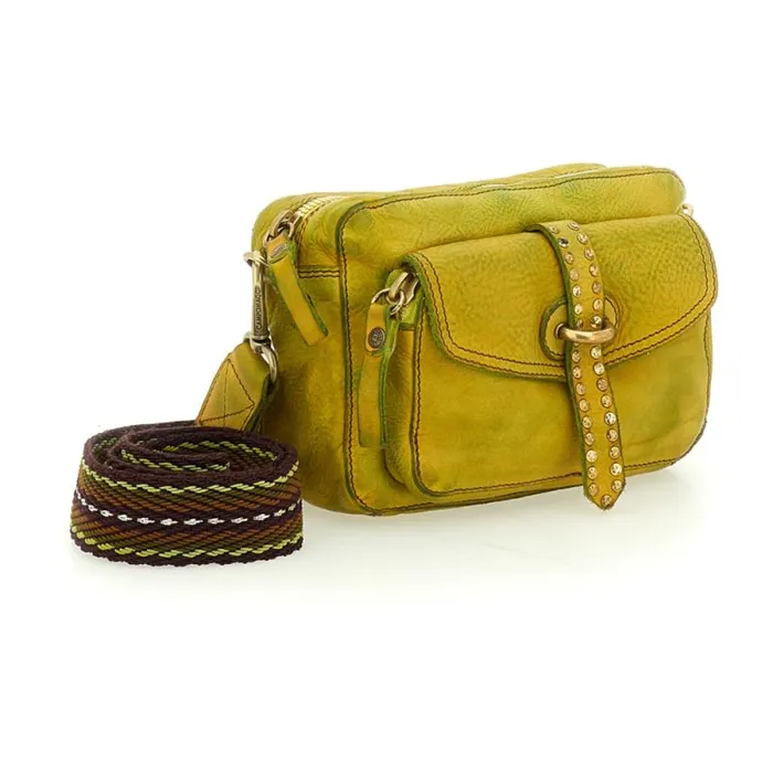 Crossbody Bags Women Campomaggi Kura Yellow Crossbody Bags Women Campomaggi Kura Yellow