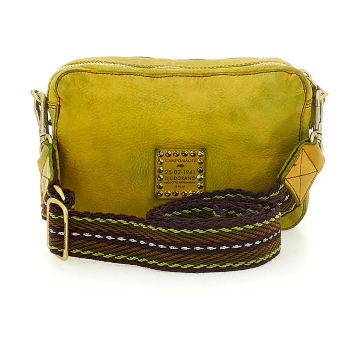 Crossbody Bags Women Campomaggi Kura Yellow Crossbody Bags Women Campomaggi Kura Yellow