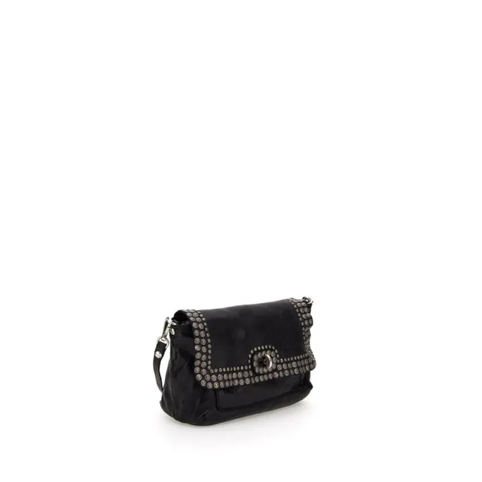 Crossbody Bags Women Campomaggi Orchidea Black Crossbody Bags Women Campomaggi Orchidea Black
