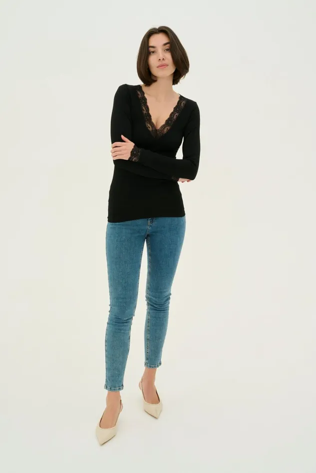 CULTURE Blouses CUcamilla Tshirt Black 8211 Women
