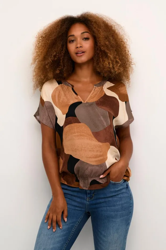 CULTURE Blouses CUdana Blouse Brown Art 8211 Women