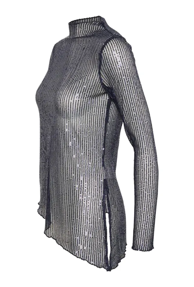 CULTURE Blouses CUgiya Sequin Blouse Blue Sequin 8211 Women