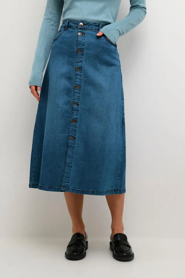 CULTURE Denim Styles CUami Denim Skirt Medium Blue Wash 8211 Women