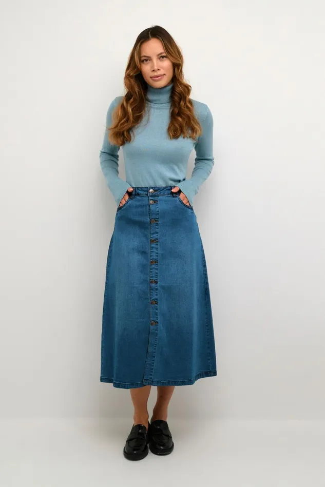 CULTURE Denim Styles CUami Denim Skirt Medium Blue Wash 8211 Women