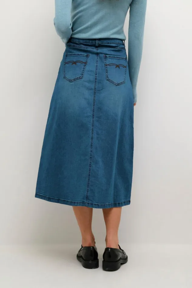 CULTURE Denim Styles CUami Denim Skirt Medium Blue Wash 8211 Women