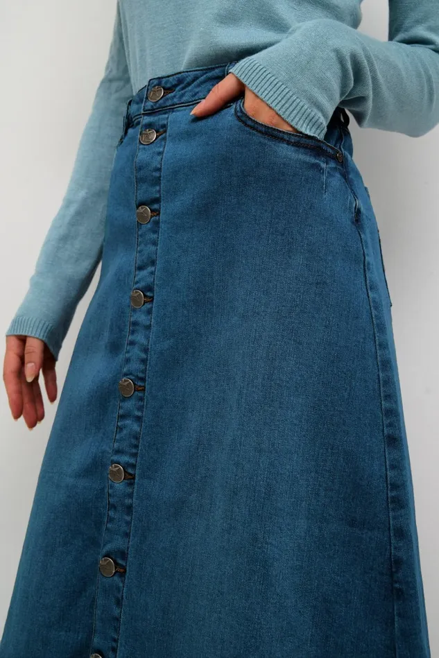 CULTURE Denim Styles CUami Denim Skirt Medium Blue Wash 8211 Women