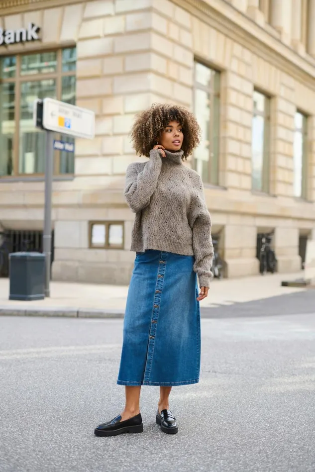 CULTURE Denim Styles CUami Denim Skirt Medium Blue Wash 8211 Women