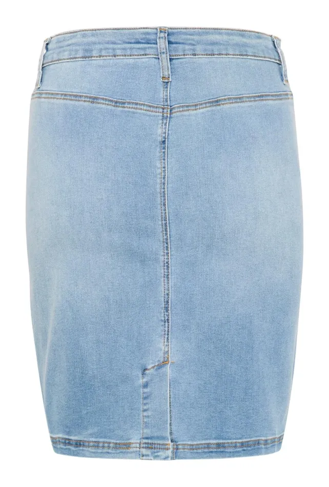 CULTURE Denim Styles CUbriana Denim Skirt Light Blue Wash 8211 Women