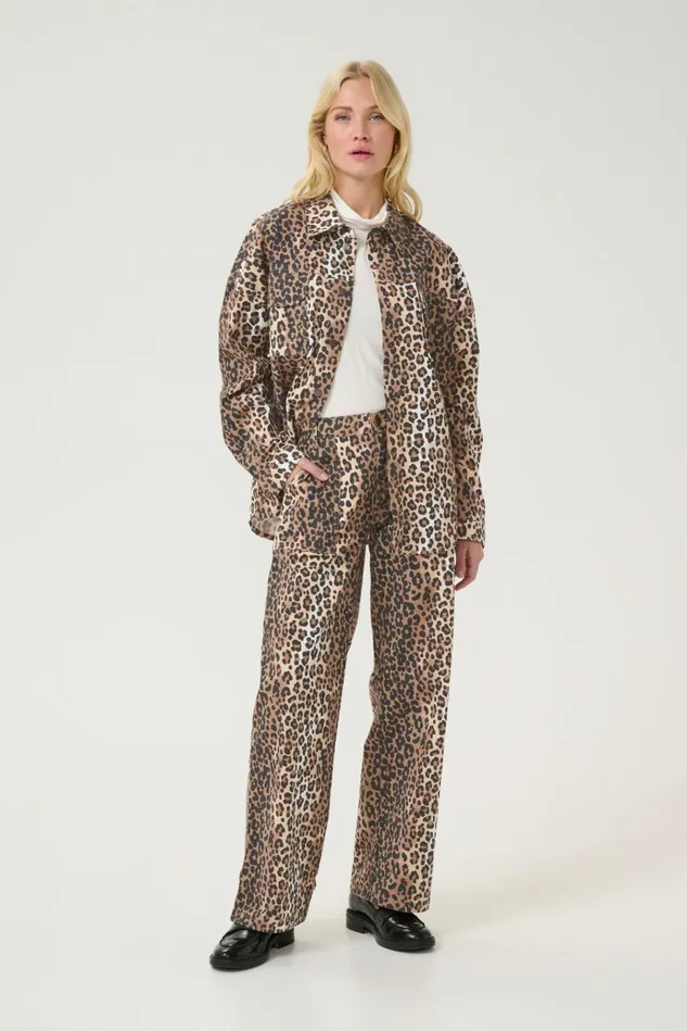 CULTURE Denim Styles CUfenna Leopard Trousers 8211 Women