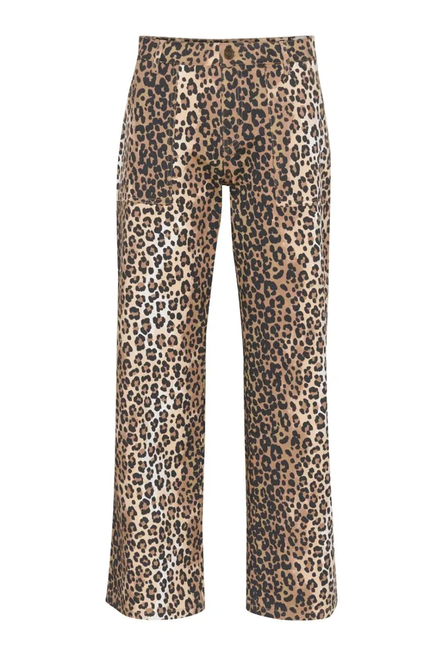 CULTURE Denim Styles CUfenna Leopard Trousers 8211 Women