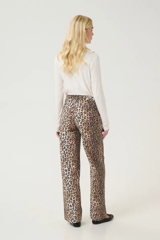 CULTURE Denim Styles CUfenna Leopard Trousers 8211 Women