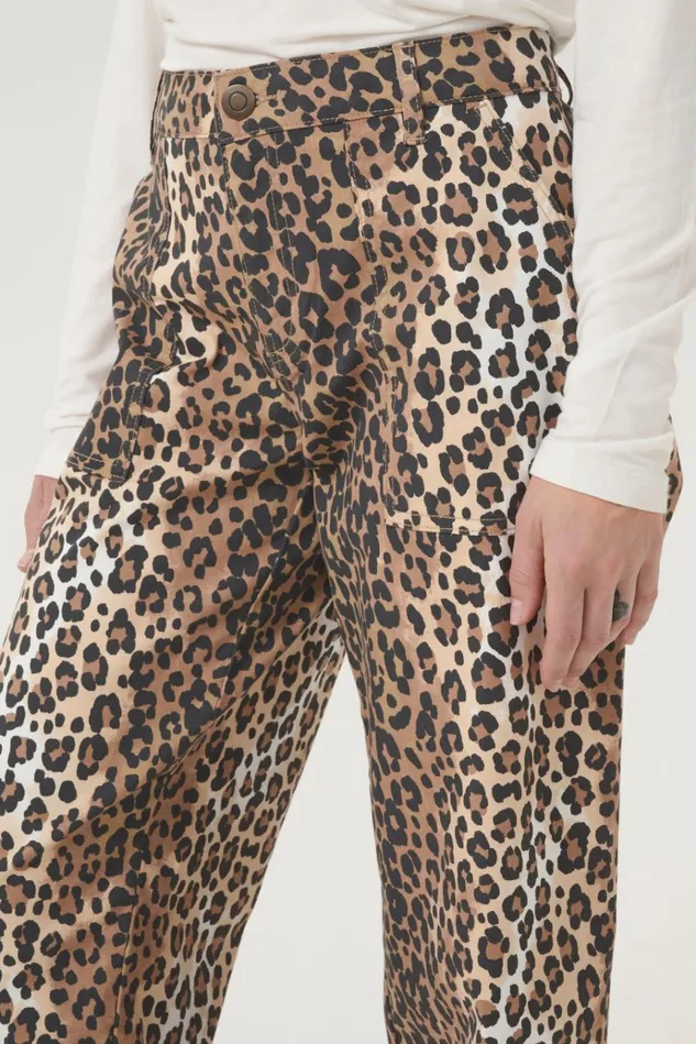 CULTURE Denim Styles CUfenna Leopard Trousers 8211 Women