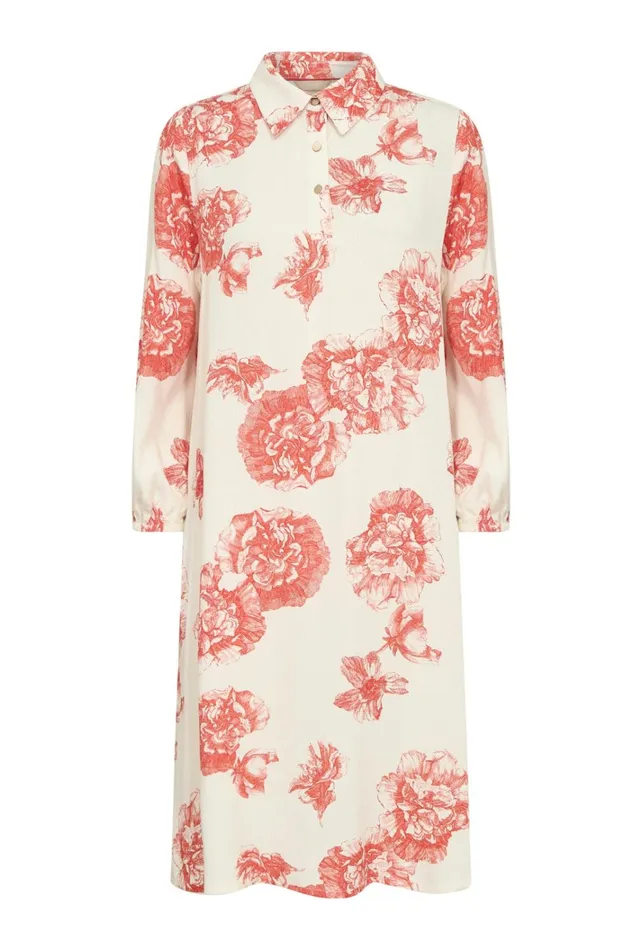 CULTURE Dresses CUalexa Dress Offwhitered Flower 8211 Women