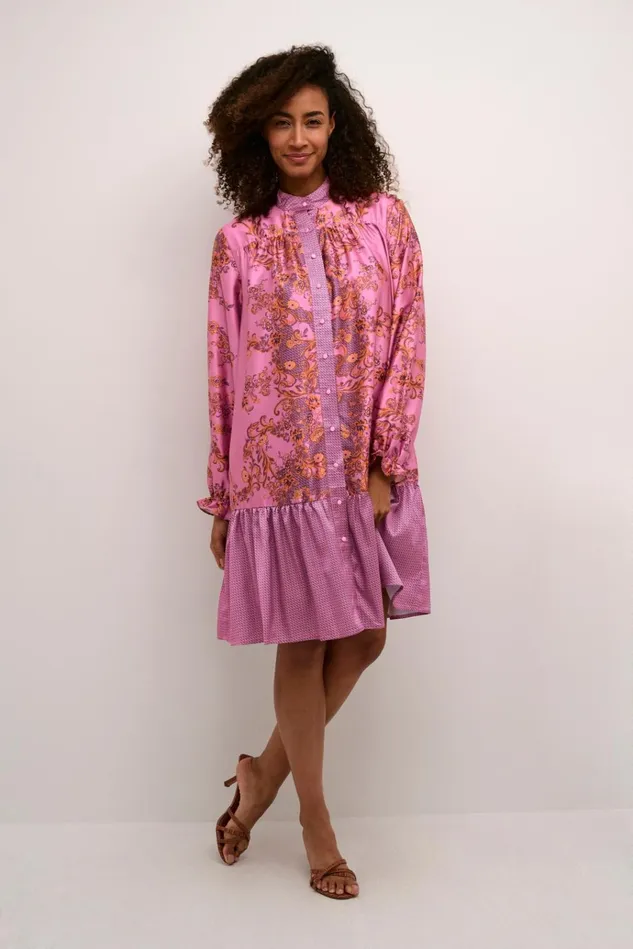 CULTURE Dresses CUarina Dress Phlox Pink Graphic 8211 Women