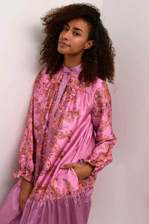CULTURE Dresses CUarina Dress Phlox Pink Graphic 8211 Women
