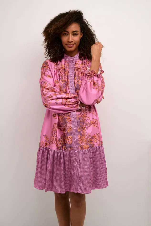 CULTURE Dresses CUarina Dress Phlox Pink Graphic 8211 Women