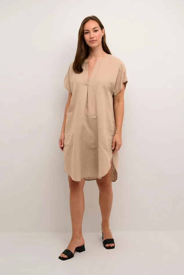 CULTURE Dresses CUazemina Linen Dress Dune 8211 Women