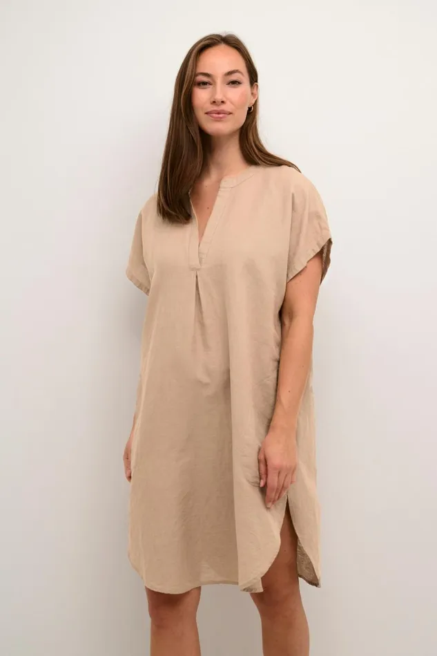 CULTURE Dresses CUazemina Linen Dress Dune 8211 Women