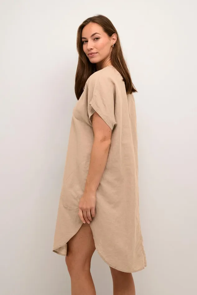 CULTURE Dresses CUazemina Linen Dress Dune 8211 Women