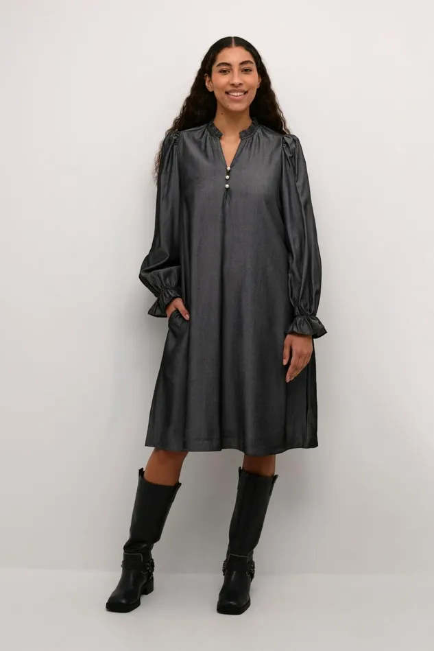 CULTURE Dresses CUbelva Dress Black Melange 8211 Women