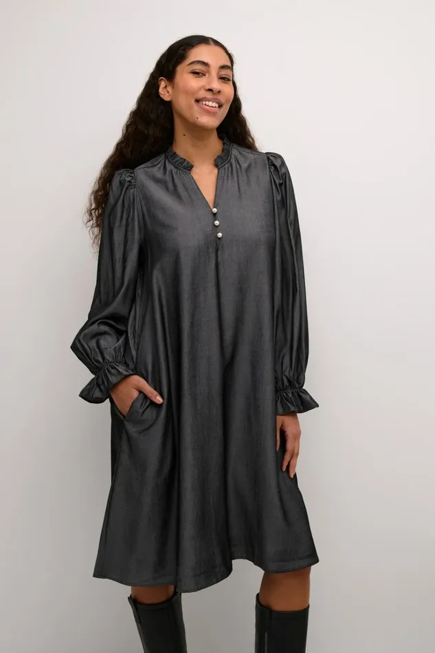 CULTURE Dresses CUbelva Dress Black Melange 8211 Women