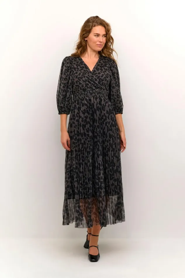 CULTURE Dresses CUchancy Dress Grey Leopard 8211 Women