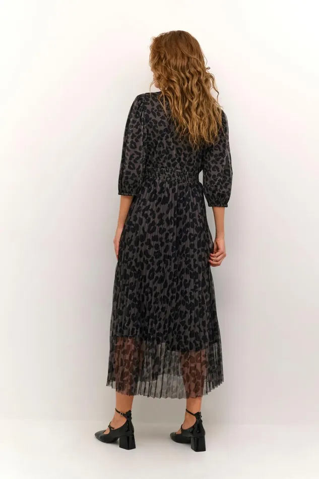 CULTURE Dresses CUchancy Dress Grey Leopard 8211 Women