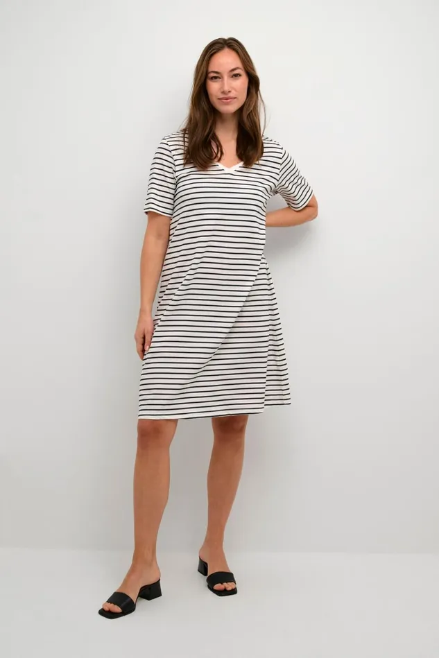 CULTURE Dresses CUdeia Dress Whitesalute Stripe 8211 Women