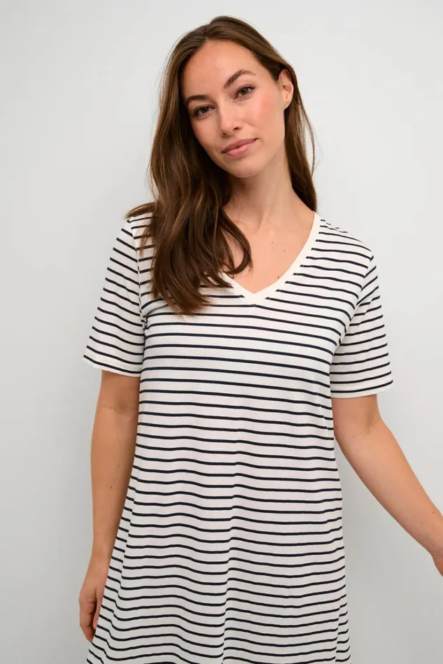 CULTURE Dresses CUdeia Dress Whitesalute Stripe 8211 Women