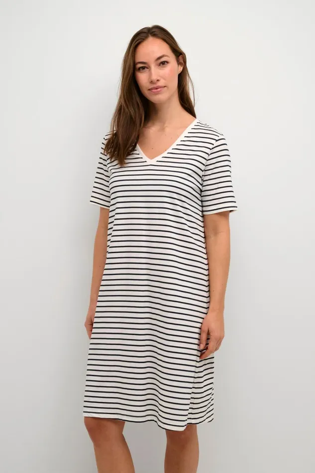 CULTURE Dresses CUdeia Dress Whitesalute Stripe 8211 Women