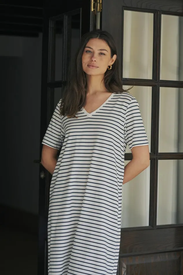 CULTURE Dresses CUdeia Dress Whitesalute Stripe 8211 Women