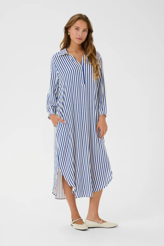 CULTURE Dresses CUdenia Dress Mazarine Bluewhite Stripe 8211 Women