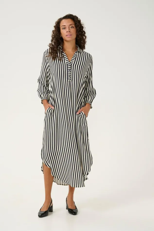 CULTURE Dresses CUdenia Dress Salutewhite Stripe 8211 Women