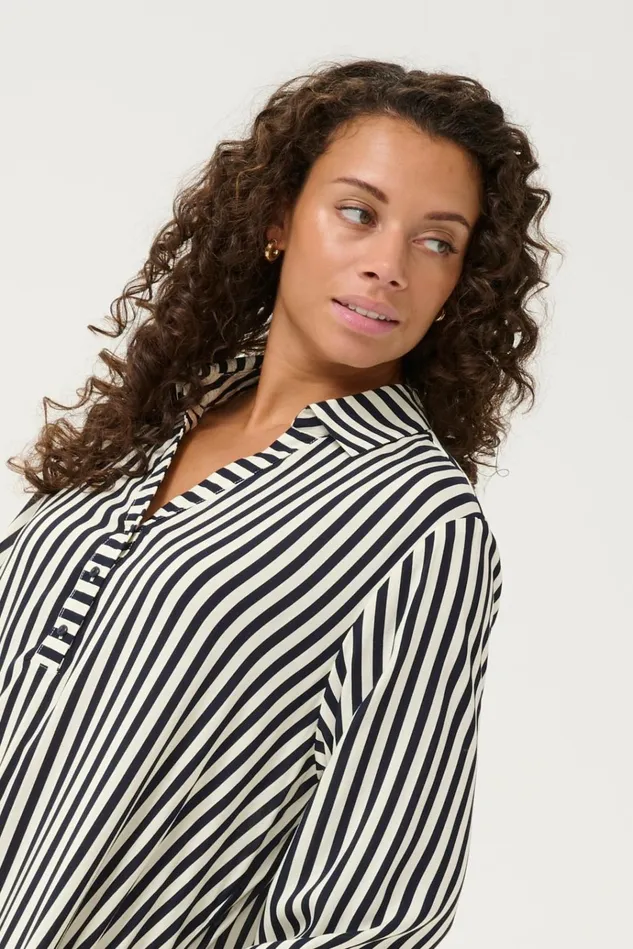 CULTURE Dresses CUdenia Dress Salutewhite Stripe 8211 Women