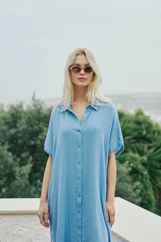 CULTURE Dresses CUelina Dress Della Robbia Blue 8211 Women