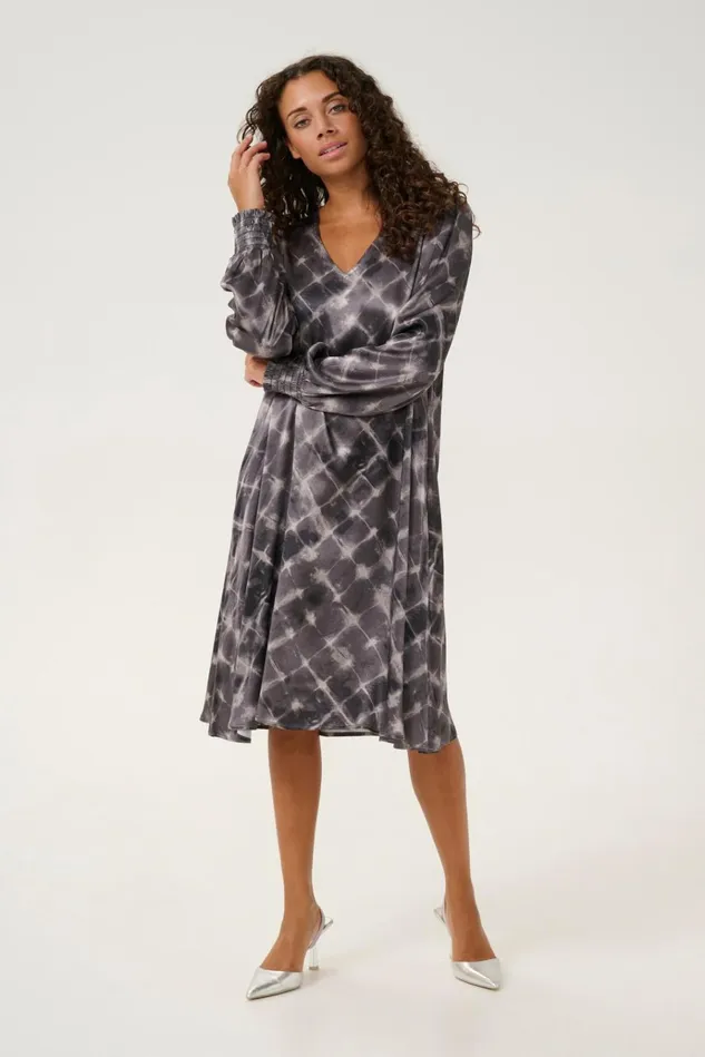CULTURE Dresses CUjelly Dress Grey Squares 8211 Women