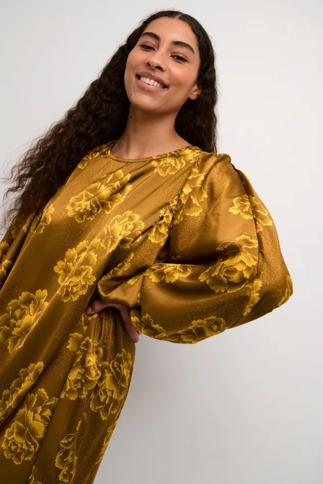CULTURE Dresses CUrosie Dress Yellow Flower 8211 Women