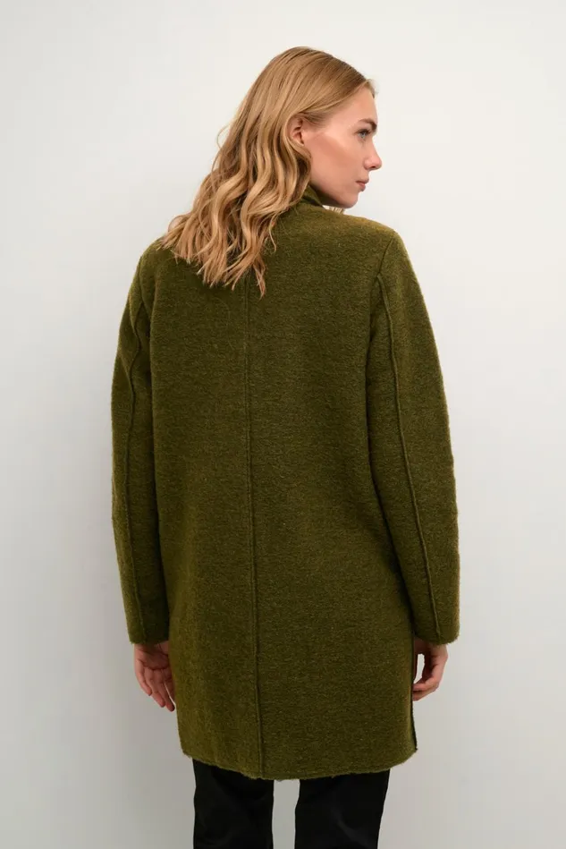 CULTURE Jackets and Coats CUbirgith Wool Coat Burnt Olive 8211 Women