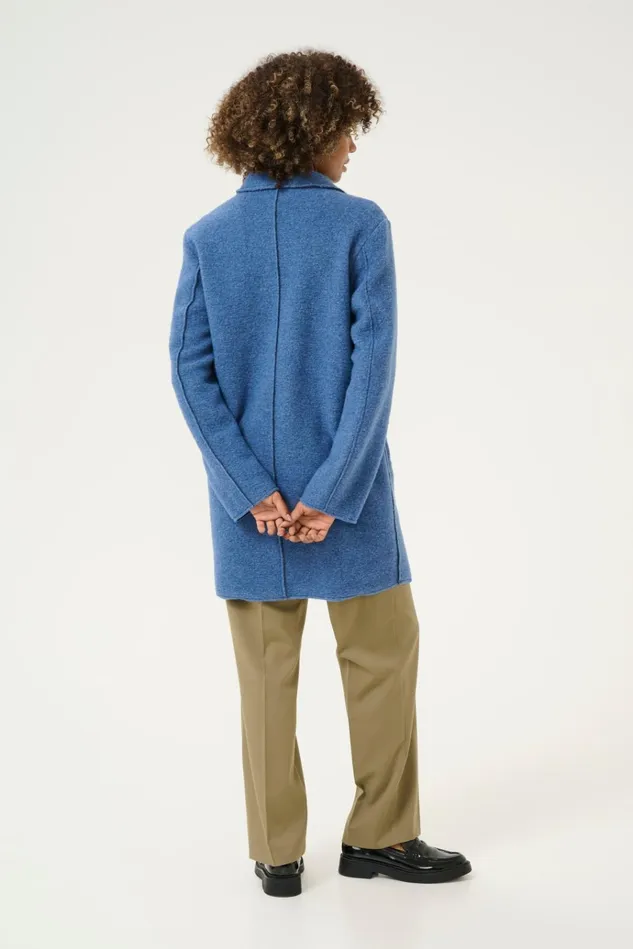 CULTURE Jackets and Coats CUbirgith Wool Jacket Vintage Indigo Melange 8211 Women