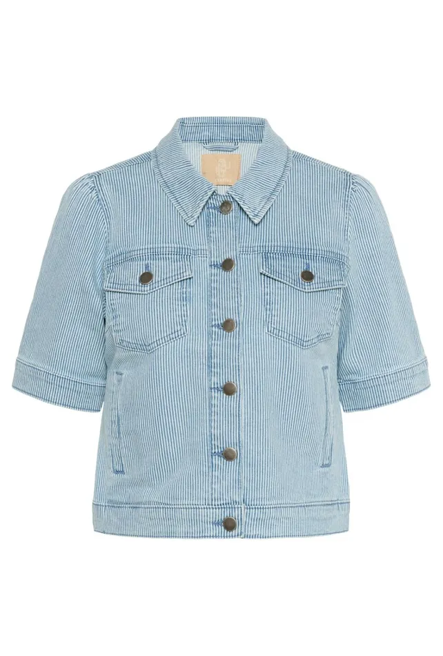 CULTURE Jackets and Coats CUmilky Casual Jacket Bluewhite Stripe 8211 Women