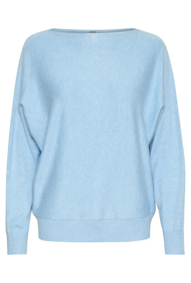 CULTURE Knitwear and Cardigans CUannemarie Pullover Cashmere Blue Mel 8211 Women