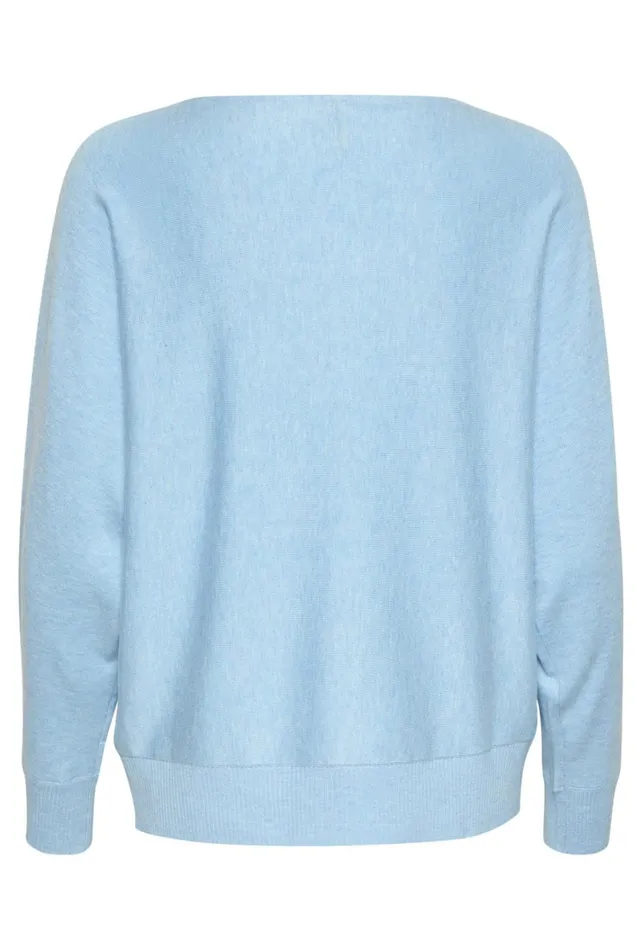 CULTURE Knitwear and Cardigans CUannemarie Pullover Cashmere Blue Mel 8211 Women