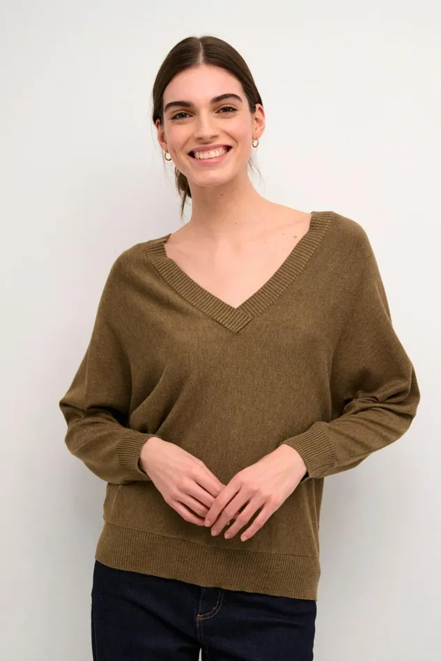 CULTURE Knitwear and Cardigans CUannemarie Pullover Cub Melange 8211 Women